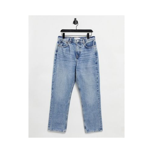 Выбеленные джинсы из переработанного хлопка в винтажном стиле Topshop Голубой