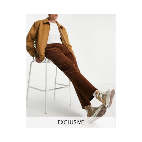 Вельветовые брюки коричневого цвета Reclaimed Vintage Inspired-Коричневый