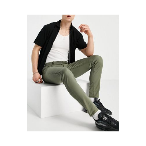 Зауженные джинсы цвета хаки Jack & Jones Intelligence-Зеленый