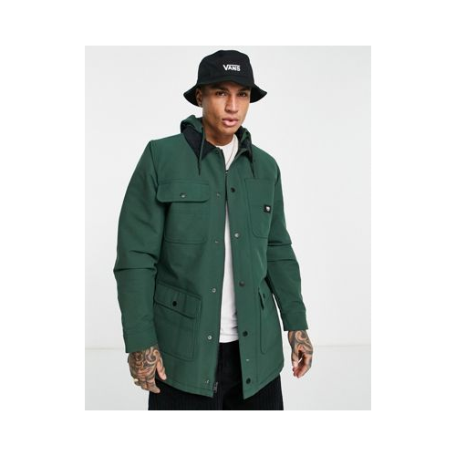 Зеленое пальто с капюшоном Vans Drill Chore-Зеленый цвет