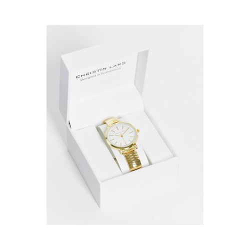 Женские наручные часы с браслетом золотистого цвета Christin Lars