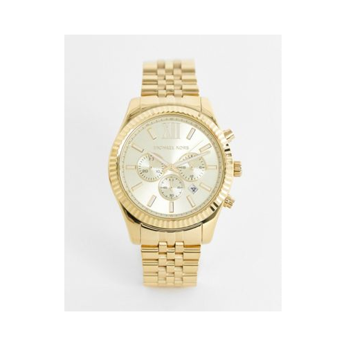Золотистые часы с хронографом Michael Kors MK8281 Lexington