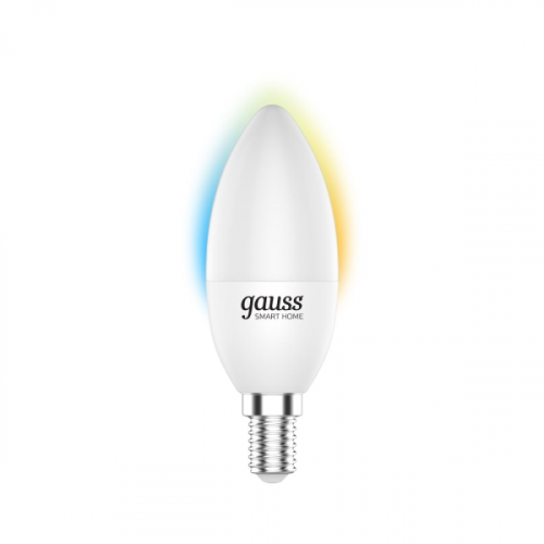 Умный свет Gauss Smart Home DIM+CCT E14 C37 5W