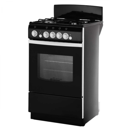 Газовая плита (50-55 см) De Luxe 5040.36Г(Щ) Black