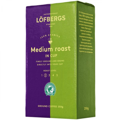 Кофе молотый Lofbergs Medium Roast InCup молотый 250g
