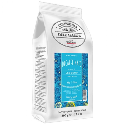 Кофе в зернах Dell Arabica Puro Arabica Decaffeinato 500г