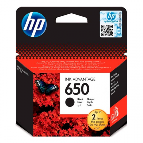 Картридж для струйного принтера HP 650 черный CZ101AE