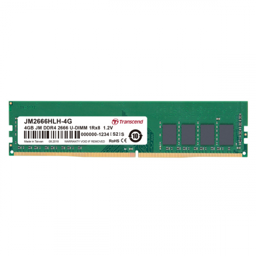 Оперативная память Transcend 4GB Jetram 2666MHz DIMM (JM2666HLH-4G)