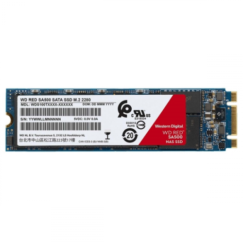 Внутренний SSD накопитель 1TB Red SA500 (WDS100T1R0B)