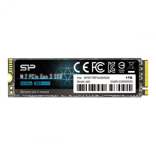 Внутренний SSD накопитель Silicon Power 1TB PCIe Gen3x4 P34A60 (SP001TBP34A60M28)