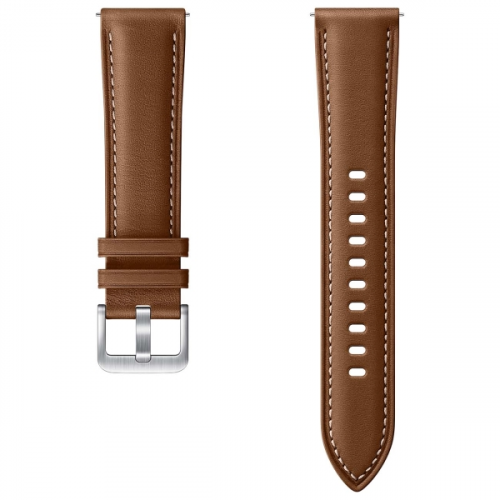 Сменный ремешок Samsung Stitch Leather Band Galaxy Watch3 41мм коричневый