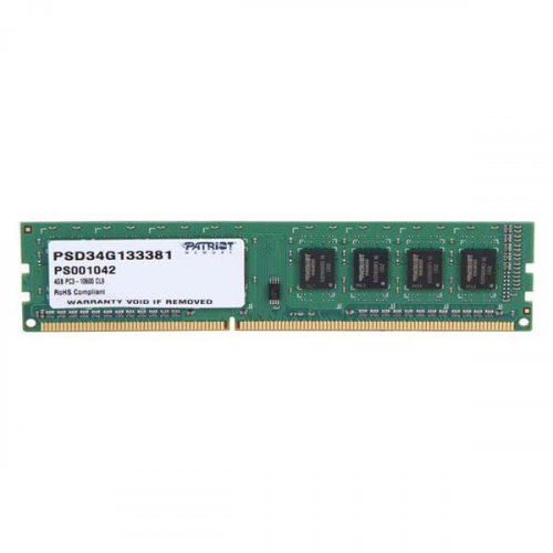 Оперативная память Patriot 4GB Signature DDR3 1333Mhz (PSD34G133381)