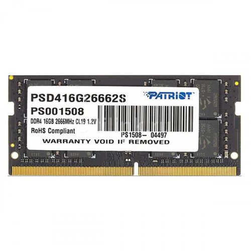 Оперативная память Patriot 16GB Signature DDR4 2666Mhz (PSD416G26662S)