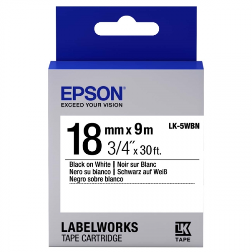 Картридж для принтера Epson Tape Standard Black/White 18/9 (C53S655006)