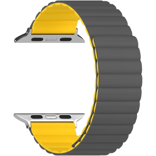 Ремешок LYAMBDA Apple Watch 42/44/45mm ACRUX Grey/Yellow