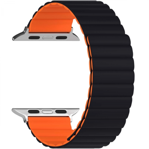 Ремешок LYAMBDA Apple Watch 42/44/45mm ACRUX Black/Orange