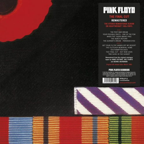Виниловая пластинка Parlophone Pink Floyd:The Final Cut