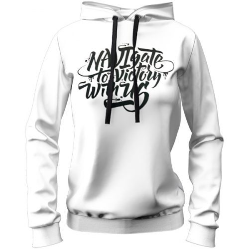 Худи женское Natus Vincere NAVIgate White S FNVWMHOOD17WT000S