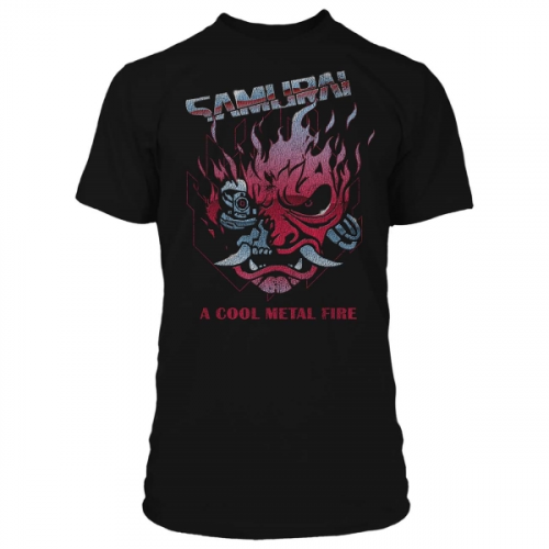 Футболка Cyberpunk 2077 Chrome Samurai Premium Black (S)
