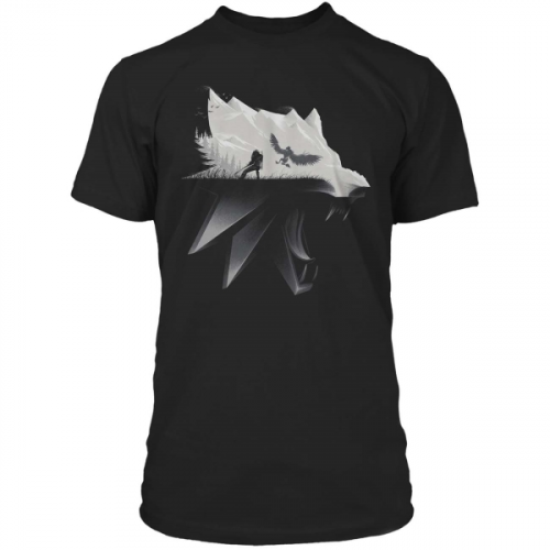 Футболка The Witcher 3 Wolf Silhouette Premium (S)