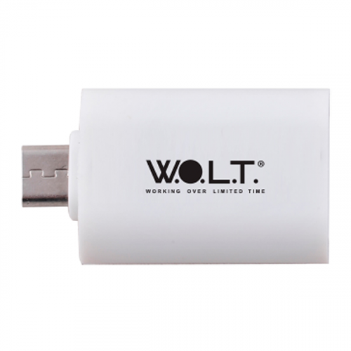 Переходник W.O.L.T USB-microUSB OTG White (WOTG1)