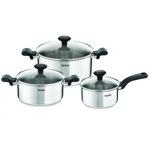 Набор посуды из нержавеющей стали Tefal Comfort Max 6шт. (C973S674) 5,2/3/1,5л