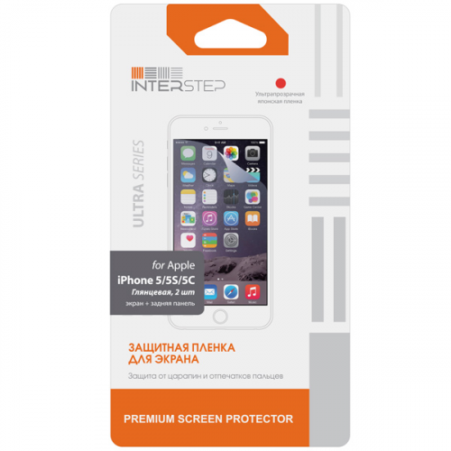 Плёнка для iPhone InterStep IS-SF-IPHONE5CL-000B201