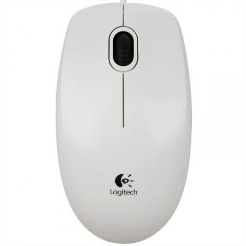 Мышь проводная Logitech B100 White (910-003360)