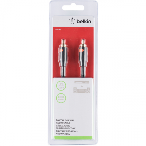 Кабель цифровой аудио Belkin RCA коакс. цифр. 1м (F3Y096bf1M-P)