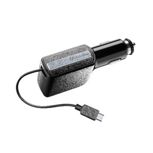 Автомобильное зарядное устройство Cellular Line CBRARMICROUSB2AK
