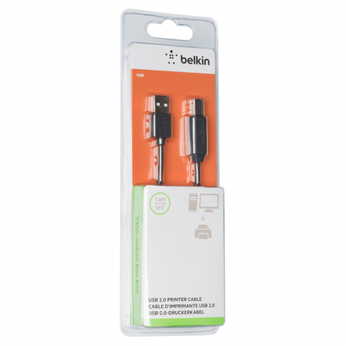 Кабель для компьютера Belkin USB-A(М)/USB-B(М), 1,8m (F3U154BT1.8M)