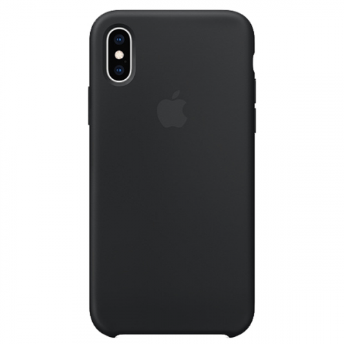 Чехол Apple iPhone XS Silicone Case Black