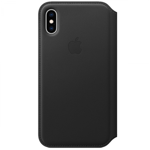 Чехол Apple iPhone XS Max Leather Folio Black