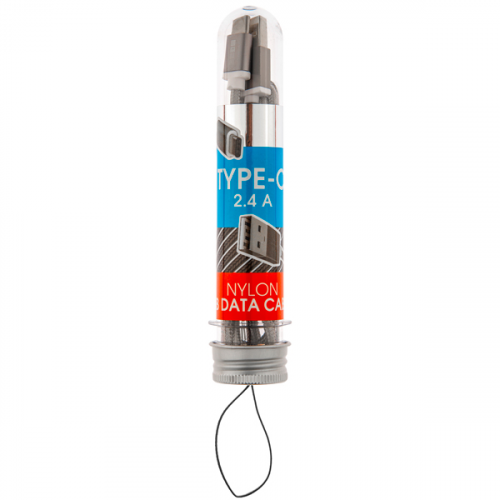 Кабель USB Type-C InterStep TypeC-USB A нейлон 1,2м Space Gray
