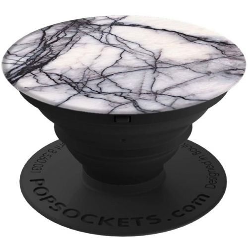 Кольцо-держатель для телефона Popsockets White Marble (101178)