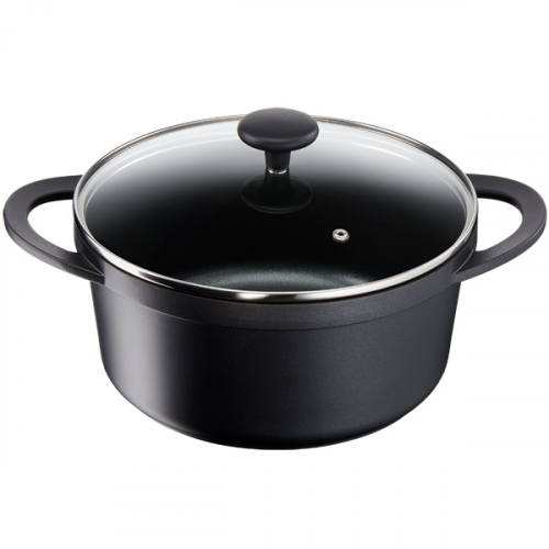 Кастрюля (антипригарное покрытие) Tefal Trattoria, с крышкой, 4,5л (E2184614)