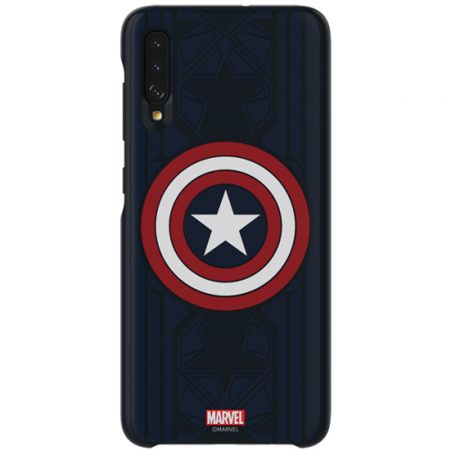 Чехол Samsung Marvel C.America д/Galaxy A70, Blue