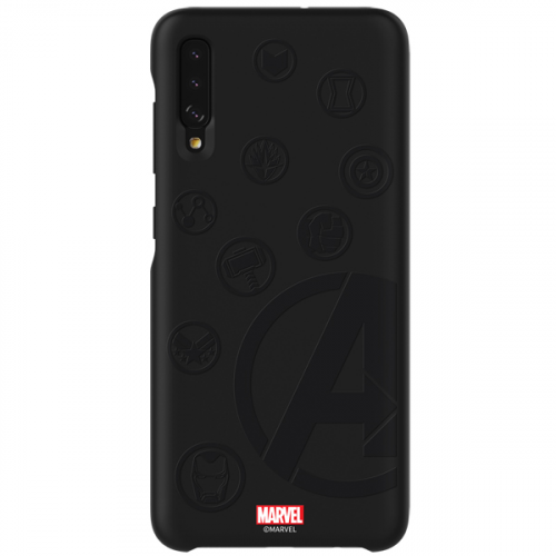 Чехол Samsung Marvel Av.Logo д/Galaxy A70, Black