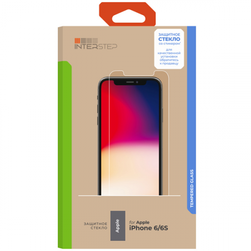 Защитное стекло InterStep глянцевое 0,3мм для iPhone 6/6S