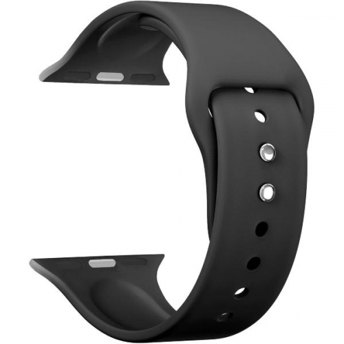 Силиконовый ремешок для Apple Watch 42/44/45 mm LYAMBDA ALTAIR DS-APS08-44-BK Black