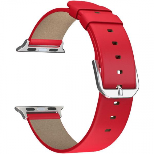 Кожаный ремешок для Apple Watch 38/40/41 mm LYAMBDA MINTAKA DSP-14-40 Red