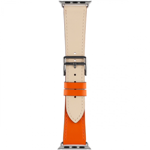 Ремешок InterStep CHIC для Apple Watch 38mm&40mm, нат. кожа, бело-о
