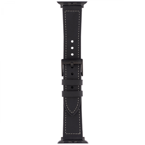 Ремешок InterStep ROBUST для Apple Watch 42mm&44mm, нат. кожа, чёрн