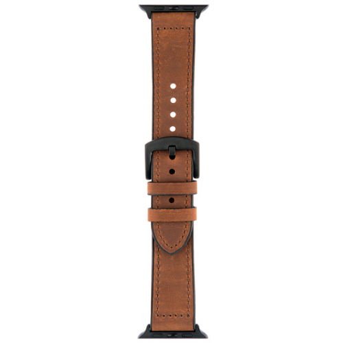 Ремешок InterStep ROBUST для Apple Watch 42mm&44mm, нат. кожа, тёмн