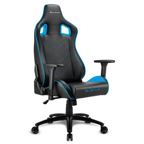 Кресло компьютерное игровое Sharkoon Elbrus 2 Black/Blue