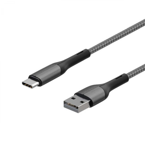 Кабель USB Type-C InterStep USB3.0 1,2м, Dark Grey