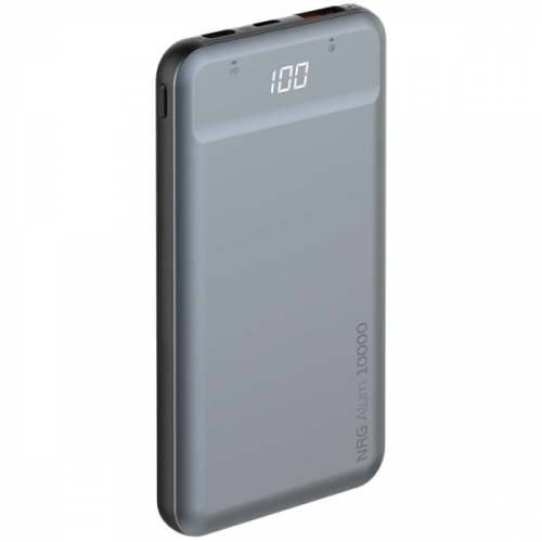 Внешний аккумулятор Deppa NRG Alum 10000mAh QC 3.0 PD 18W, Graphite (33557)