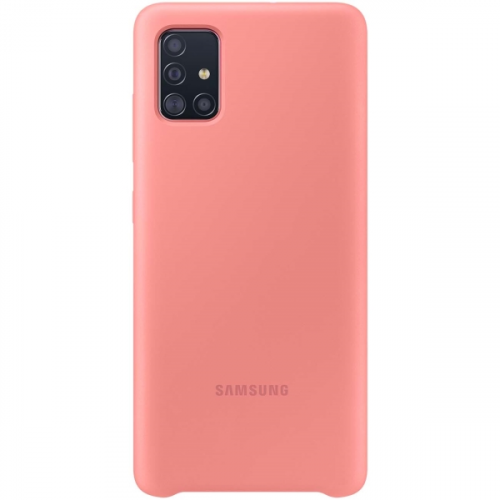 Чехол Samsung Silicone Cover для A51, Pink