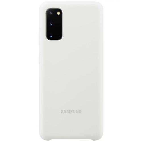 Чехол Samsung Silicone Cover для Galaxy S20, White