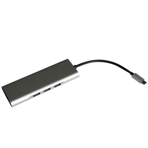 Разветвитель для компьютера Red Line Multiport Type-C 9 in 1 Grey